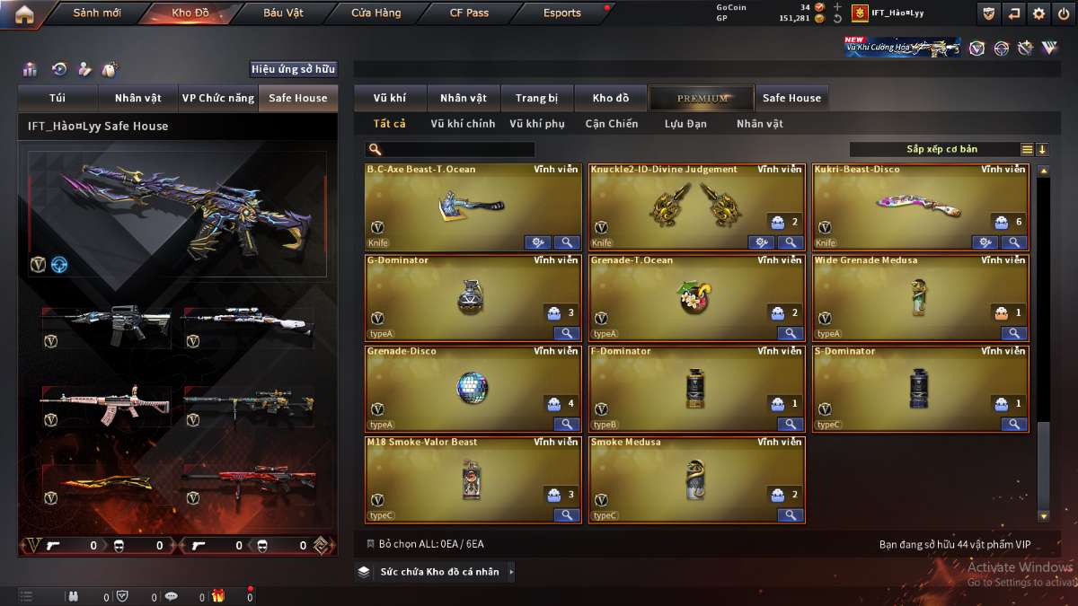 shop acc cf uy tin gia re